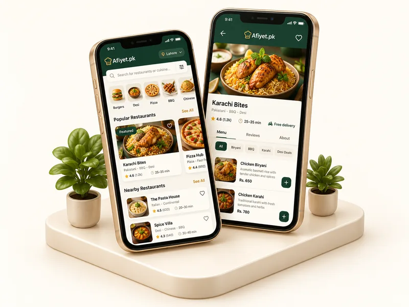 Afiyet customer ordering app
