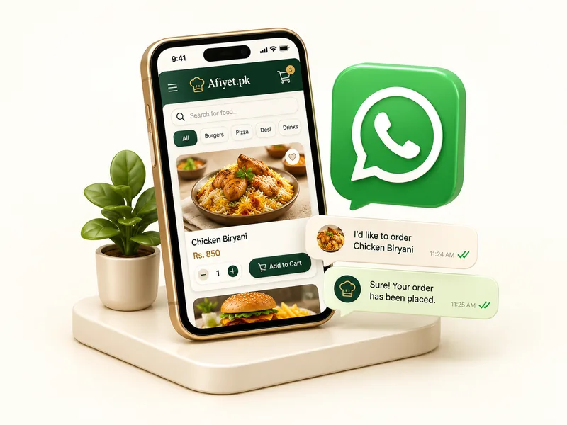 Afiyet WhatsApp ordering