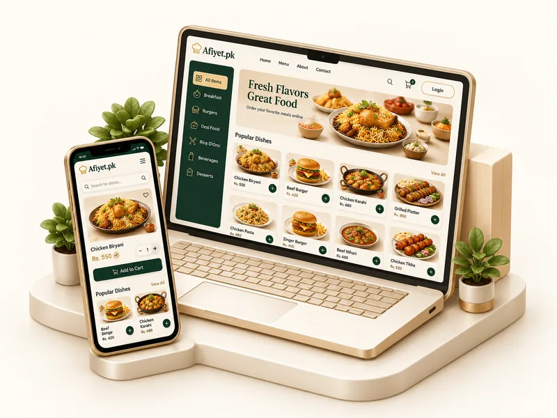 Afiyet website ordering
